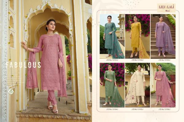Lily And lali Chikenkari Festival Wear Kurti Pant With Dupatta Collection